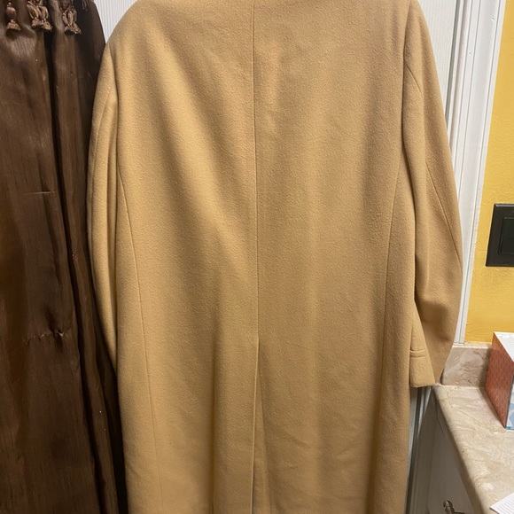 Le Chevron Cashmere Brown Coat - Picture 7 of 11